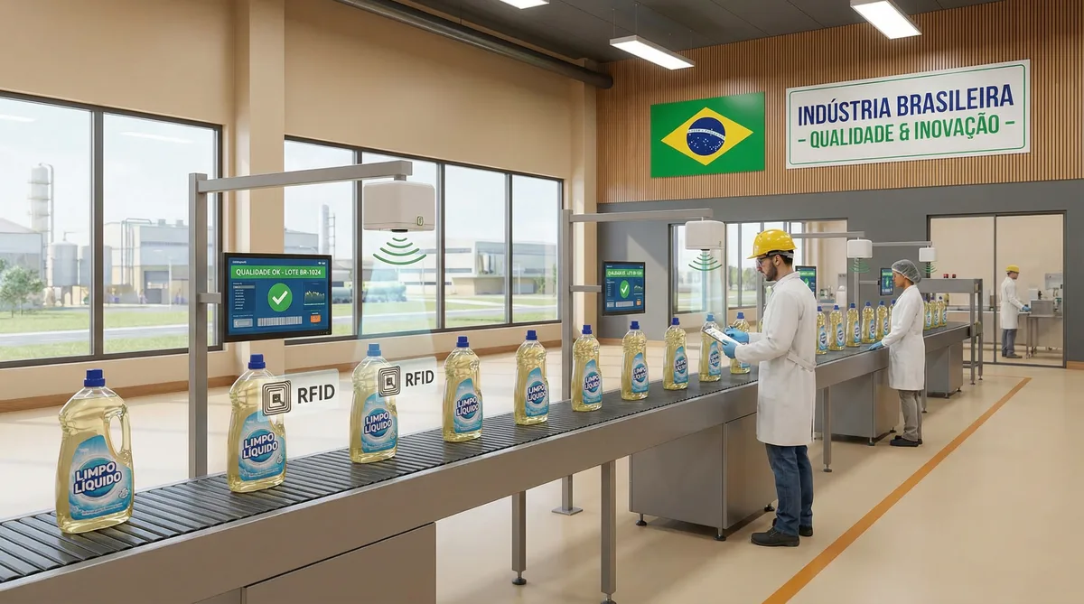 RFID na indústria de produtos de limpeza: da produção à distribuição