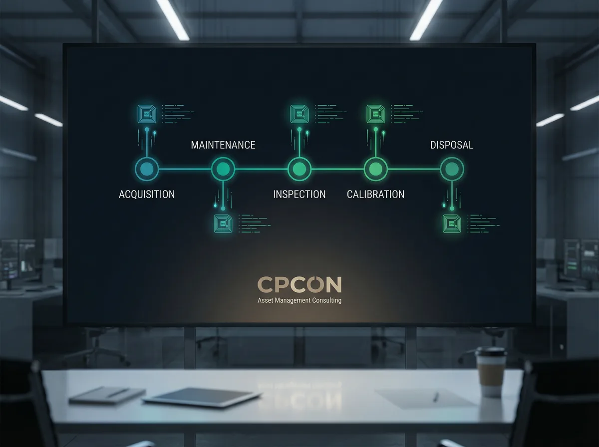 Ciclo de vida de ativos com RFID e CMMS