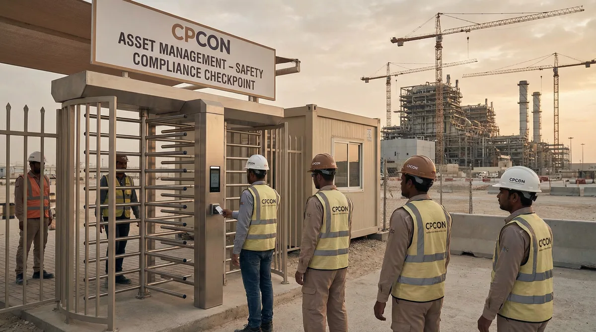 Controle de acesso em canteiro de obra NR-18