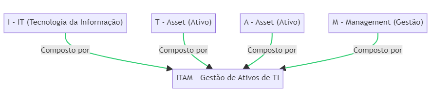 diagrama do significado de ITAM