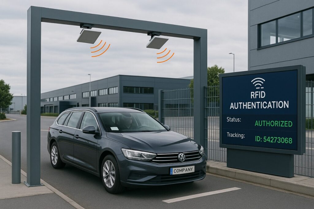 Portal RFID para autenticação de veículos
