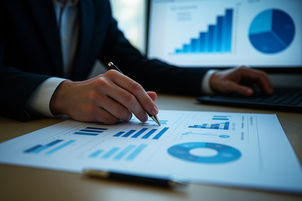 Reforma Tributária pressiona empresas por controle patrimonial e adequação fiscal já em 2025 reforma tributária - executivo analisando relatórios para controle patrimonial